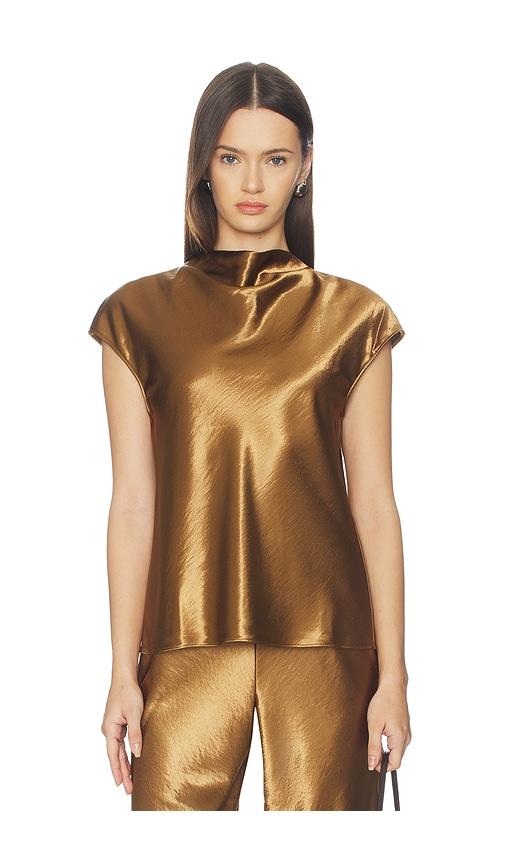 rails loretta top in metallic bronze.