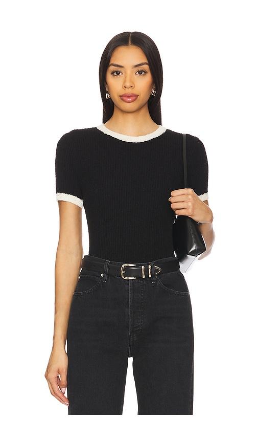rails meredith top in black.