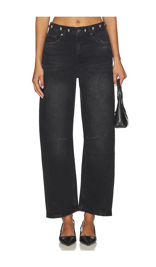 rails samo pant in black.