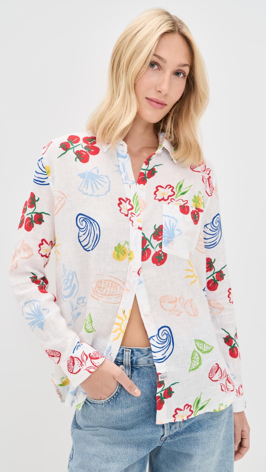 rails x giadzy charli button down shirt