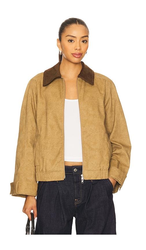 rails york jacket in tan.