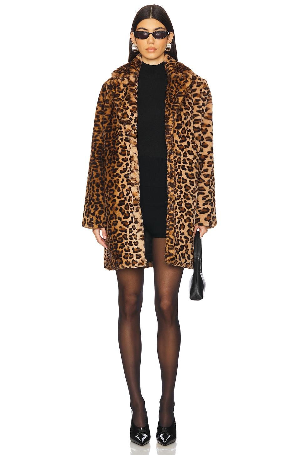 raina faux fur coat