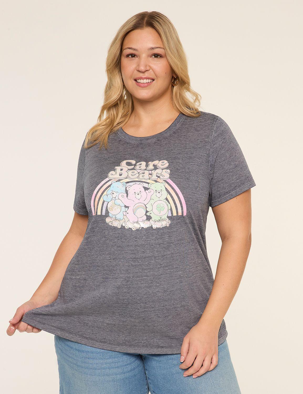 rainbow care bears graphic tee