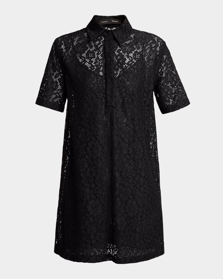 rainer stretch lace mini dress