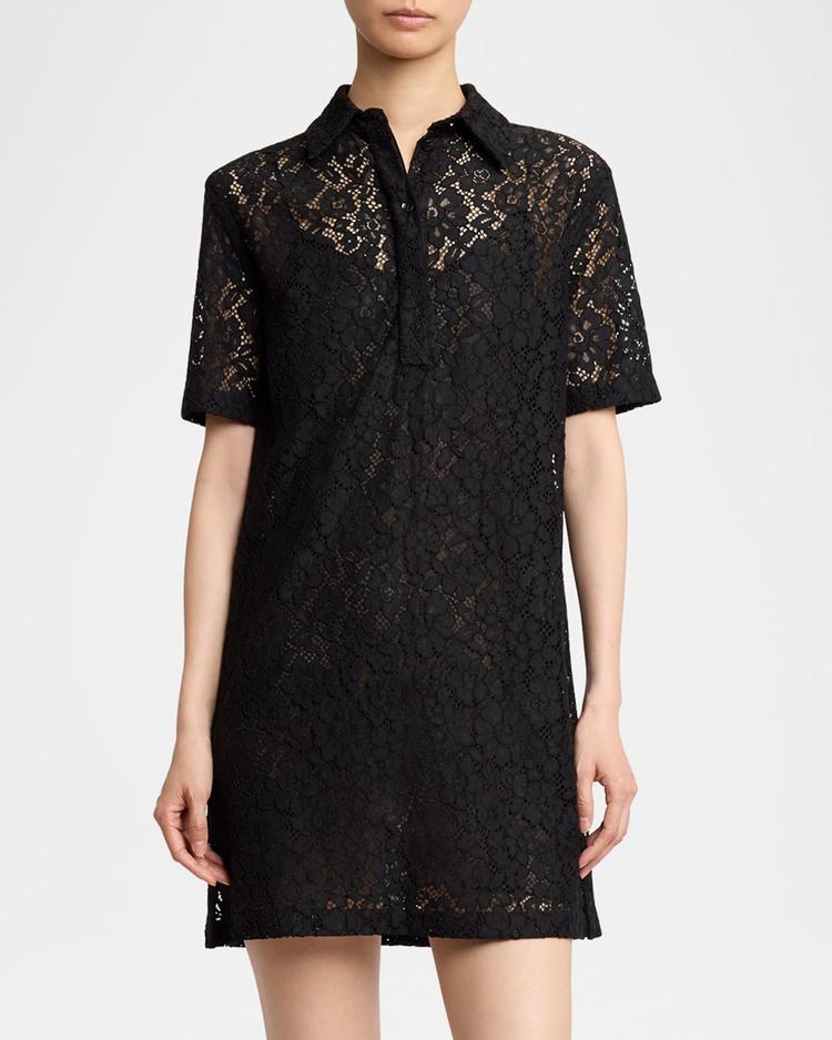 rainer stretch lace mini dress