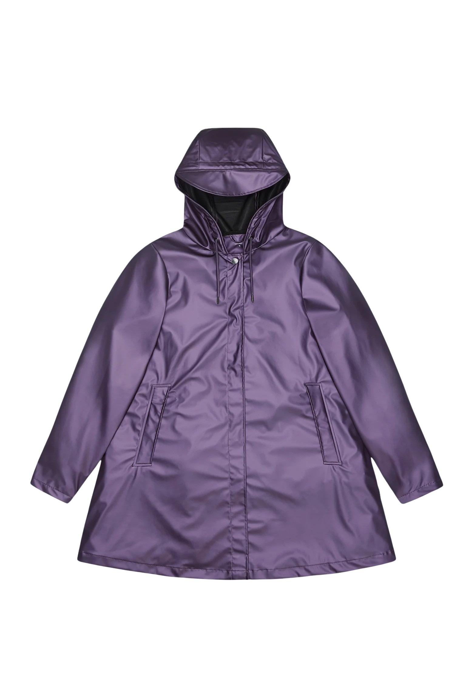 rains a-line w jacket w3 pink & purple pu-lining pl - women
