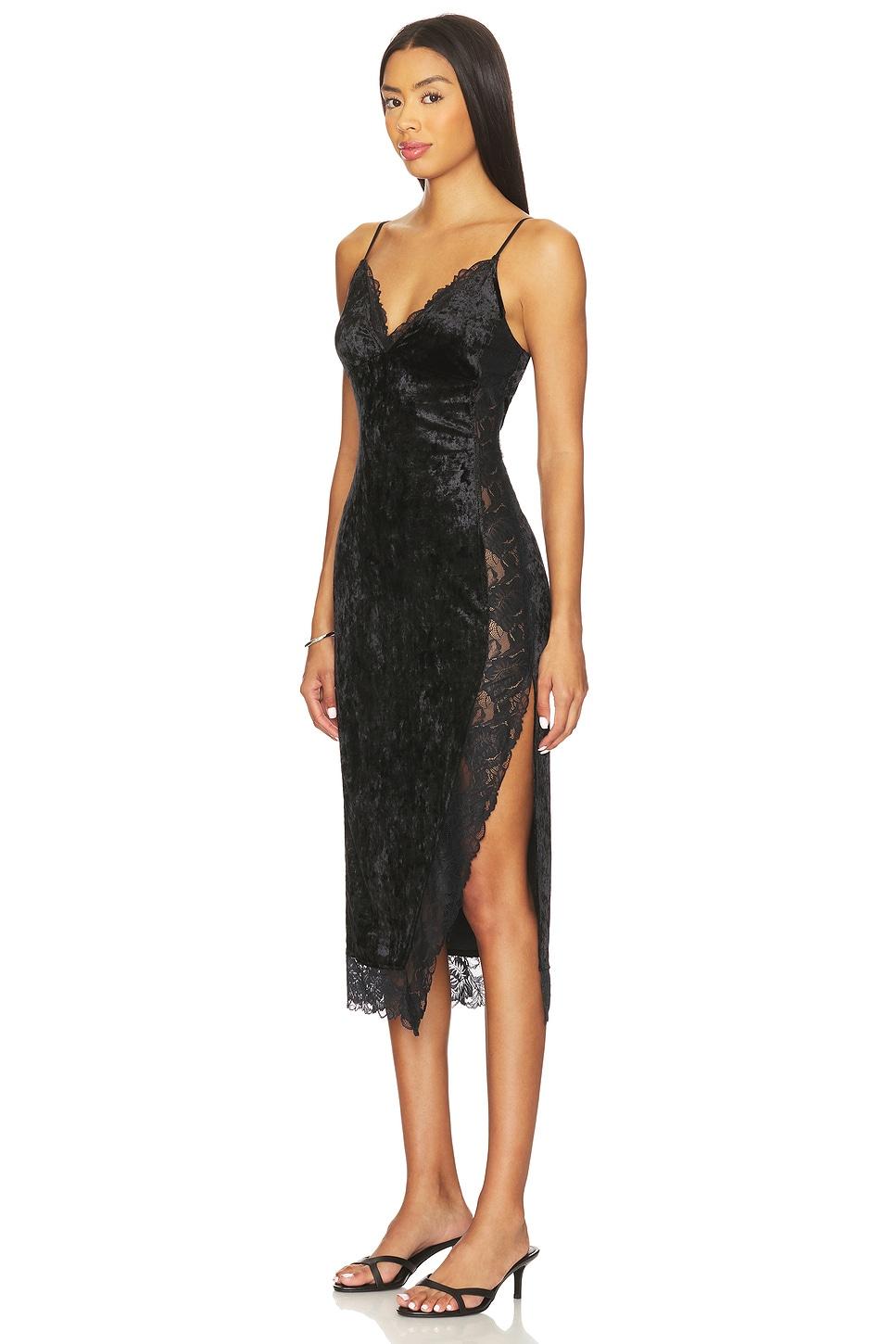 raise a toast midi slip dress