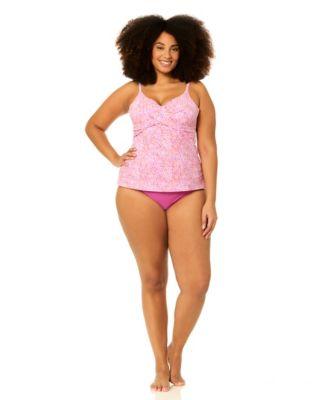 raisins curve plus size underwire aries printed swim tankini top bottoms