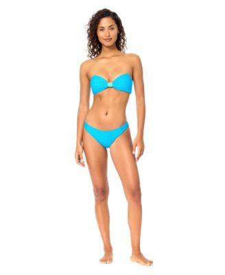 raisins womens biscayne bandeau neck swim bikini top fiora pull on swim bottoms