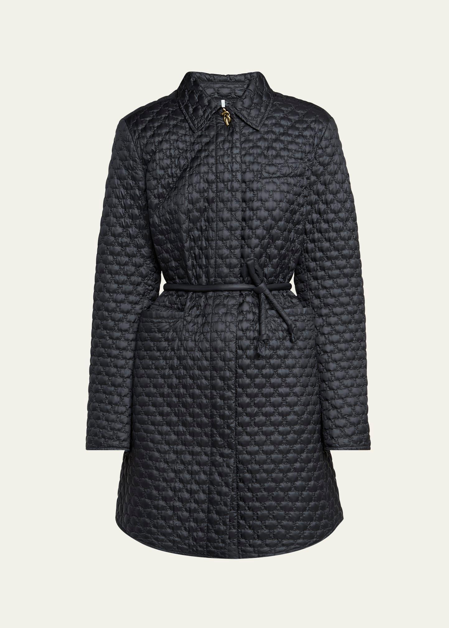 raissac quilted long down coat