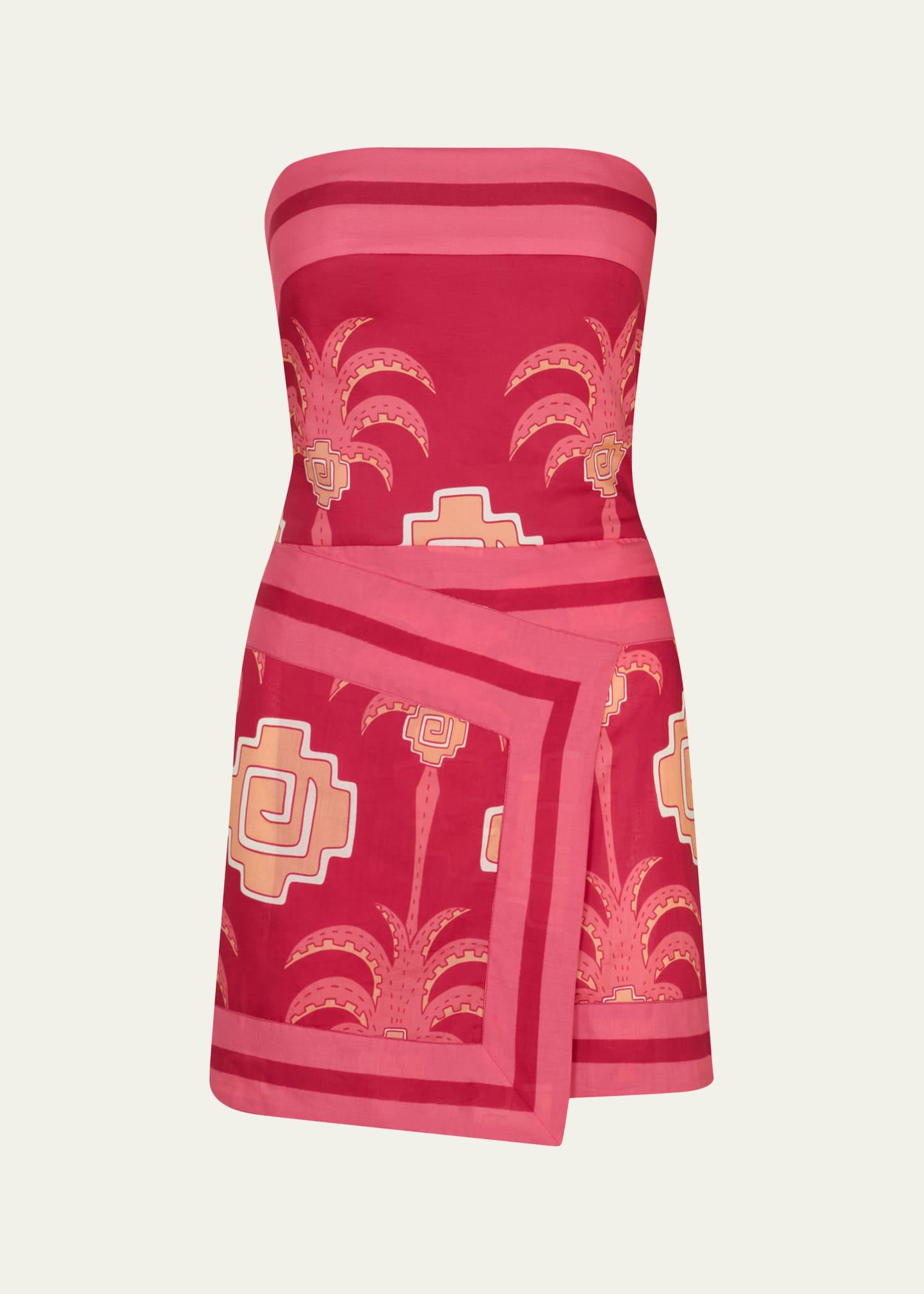 raiz ritual strapless mini dress