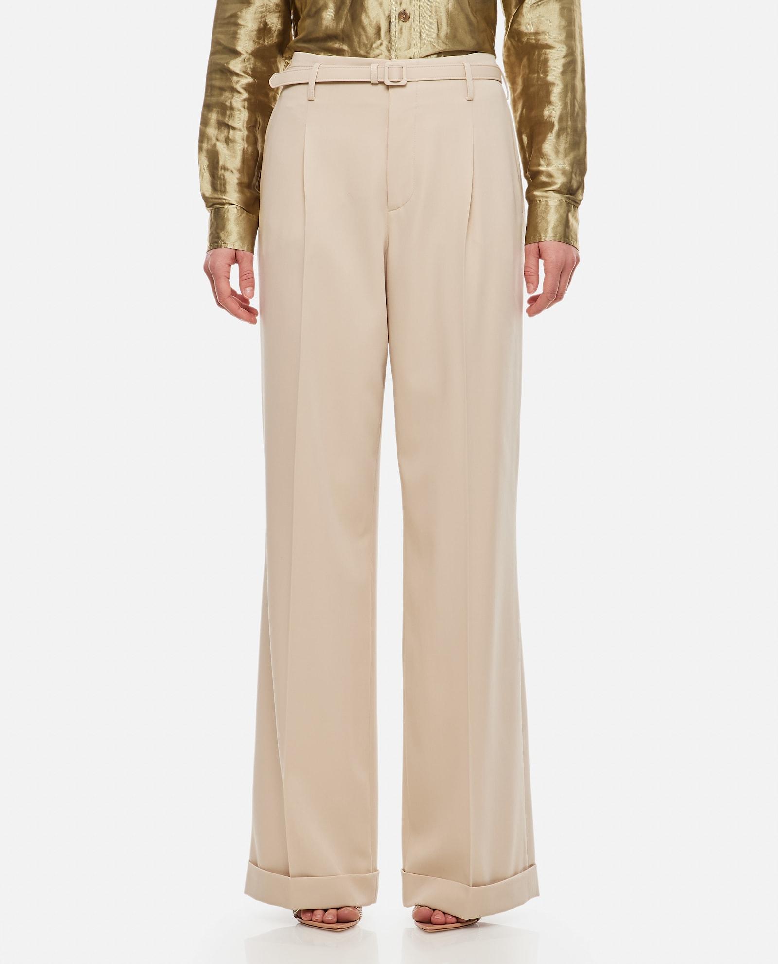 ralph lauren acklie straight leg wool trousers