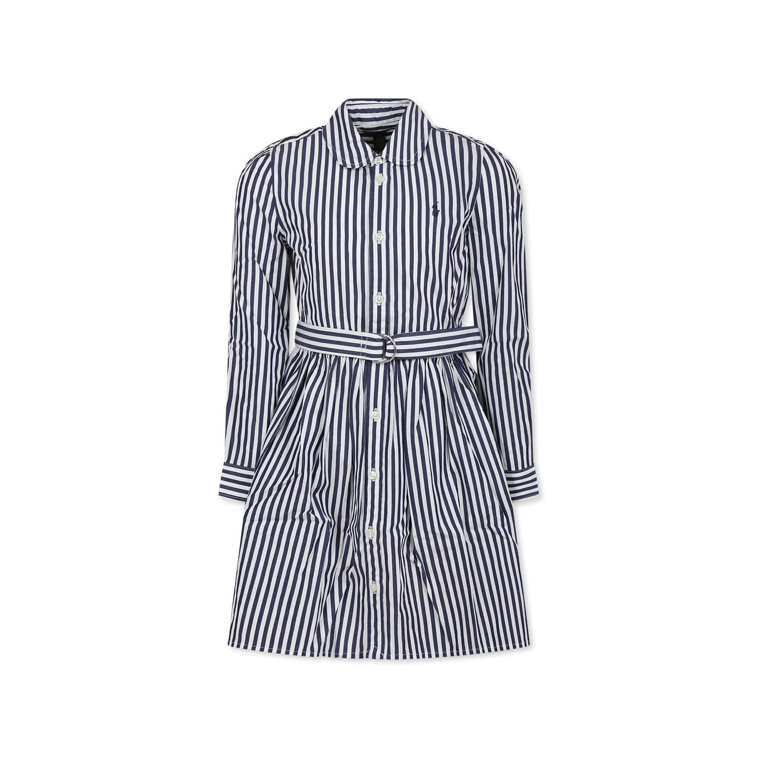 ralph lauren blue dress for girl with horse