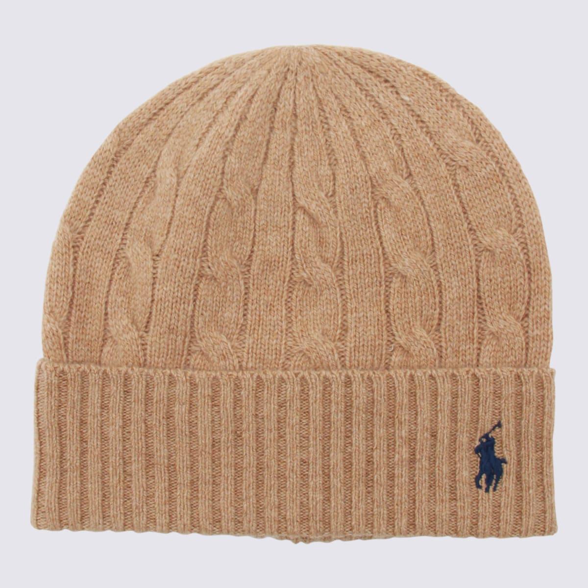 ralph lauren camel wool hat