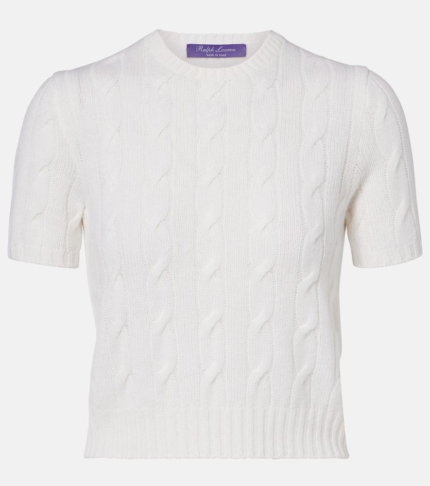 ralph lauren collection cable-knit cashmere sweater