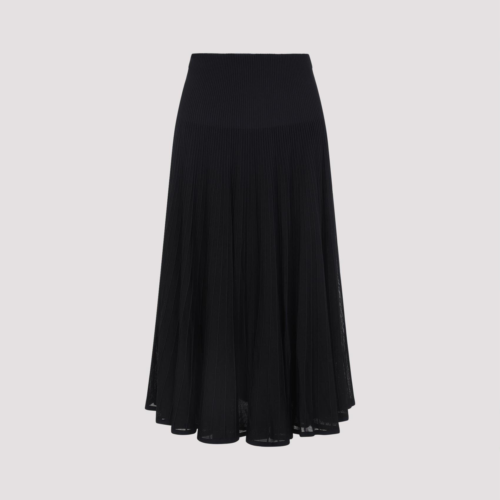 ralph lauren collection celia mid long skirt black - women