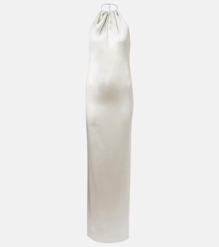 ralph lauren collection corra halterneck satin gown