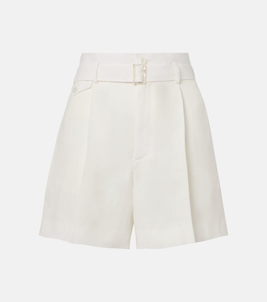 ralph lauren collection denise belted linen shorts
