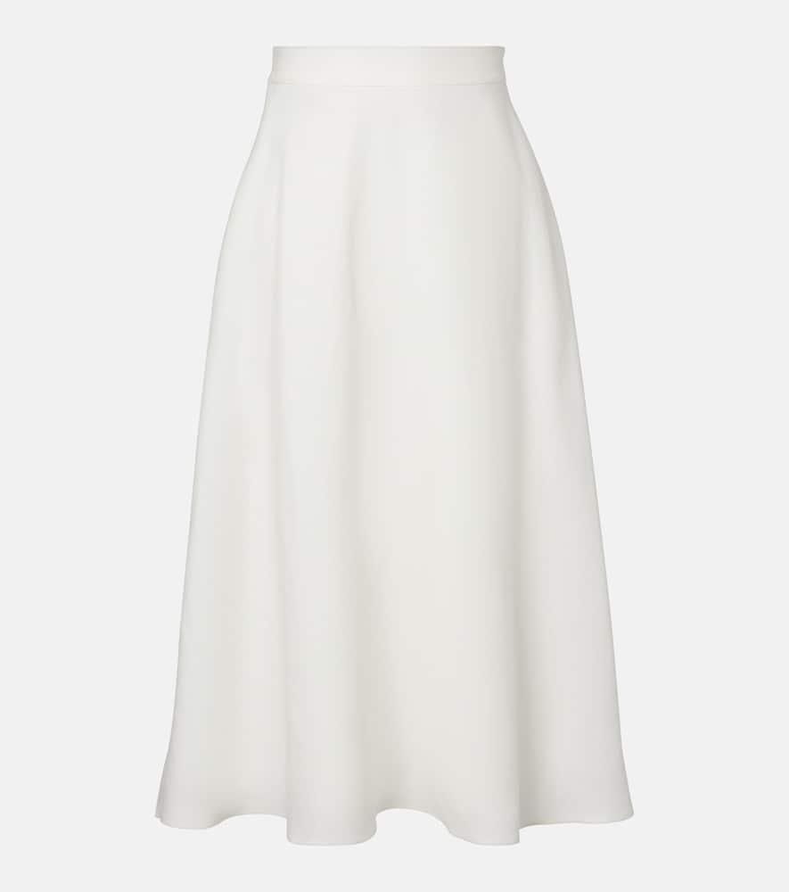 ralph lauren collection erica linen midi skirt