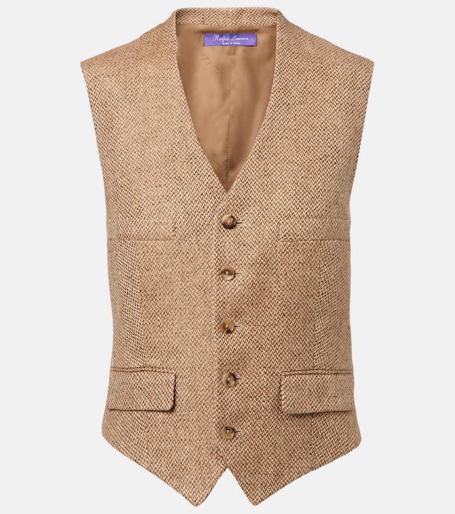 ralph lauren collection holland linen tweed vest