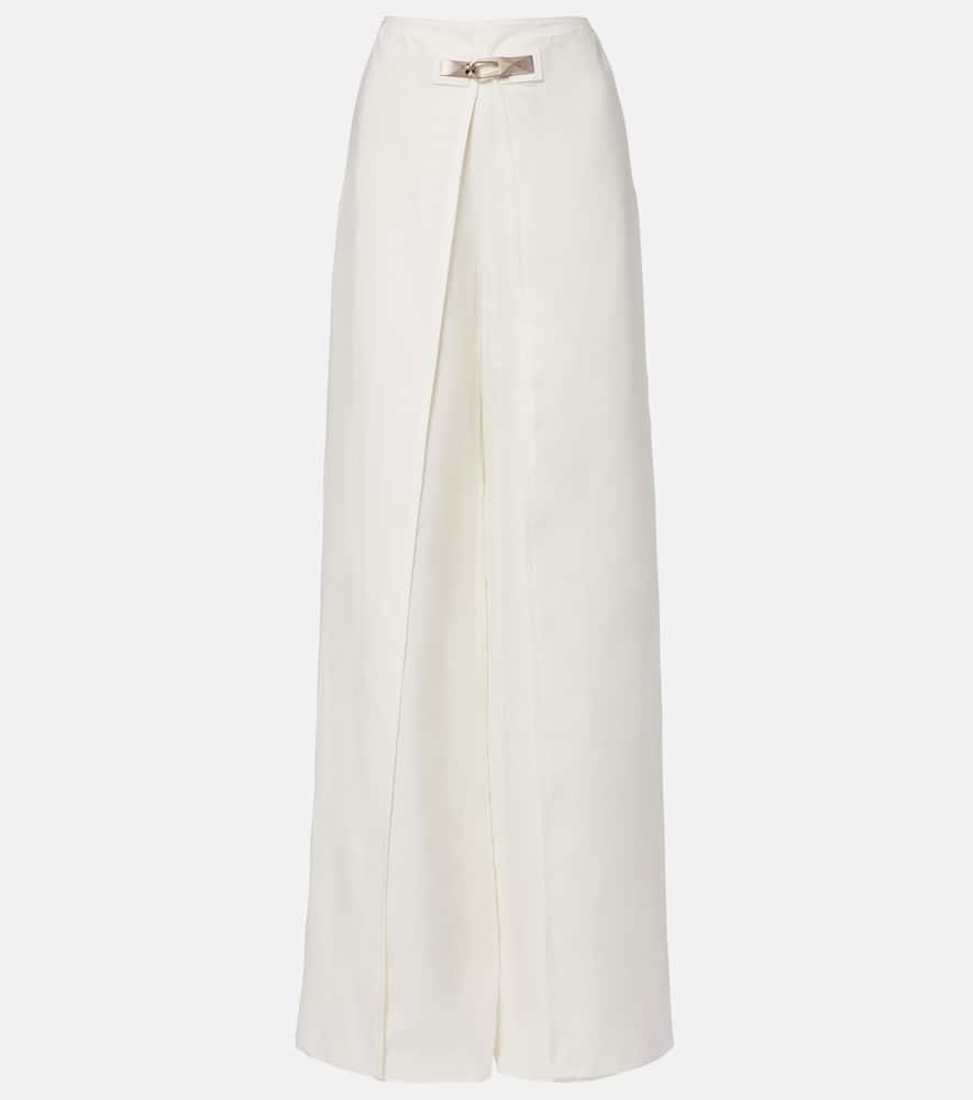 ralph lauren collection imann pleated linen wide