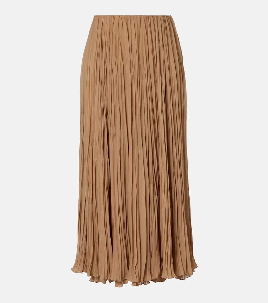 ralph lauren collection jordyn pleated chiffon maxi skirt