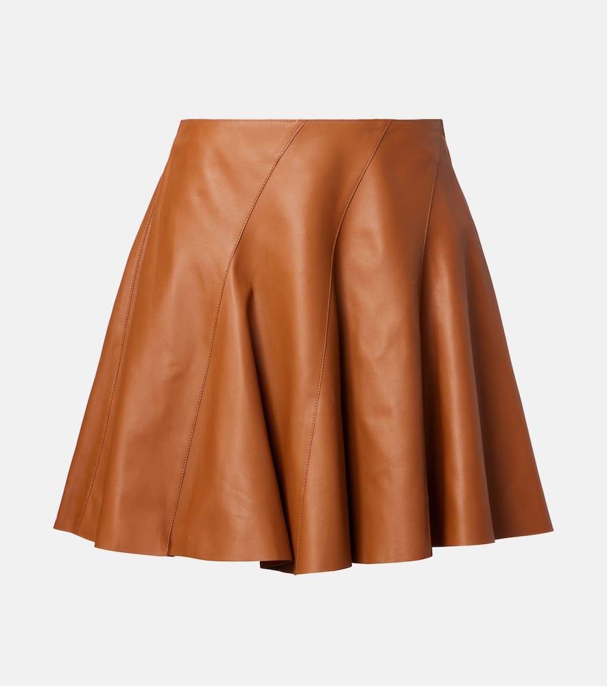 ralph lauren collection leather miniskirt