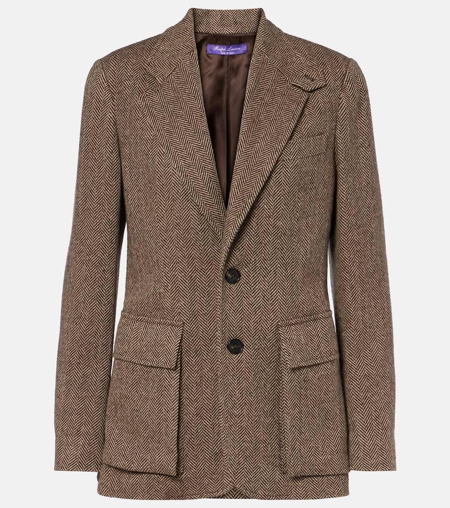 ralph lauren collection preston ii herringbone tweed blazer