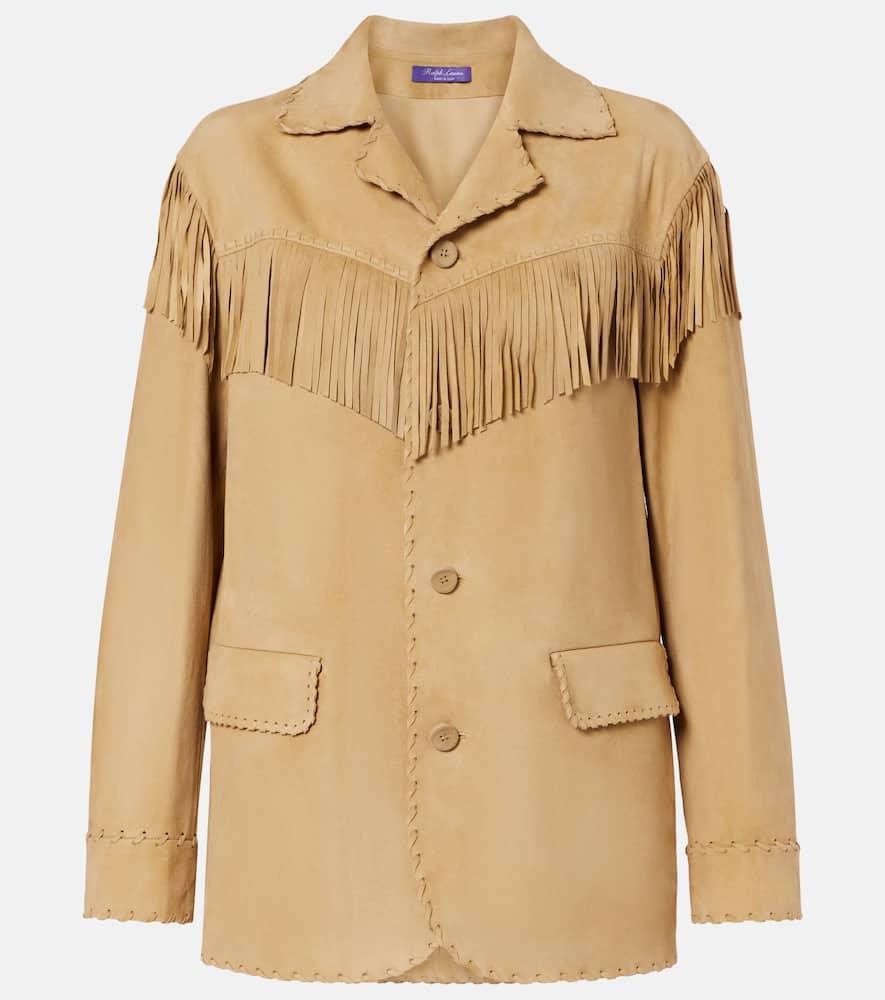ralph lauren collection ryland fringed suede jacket