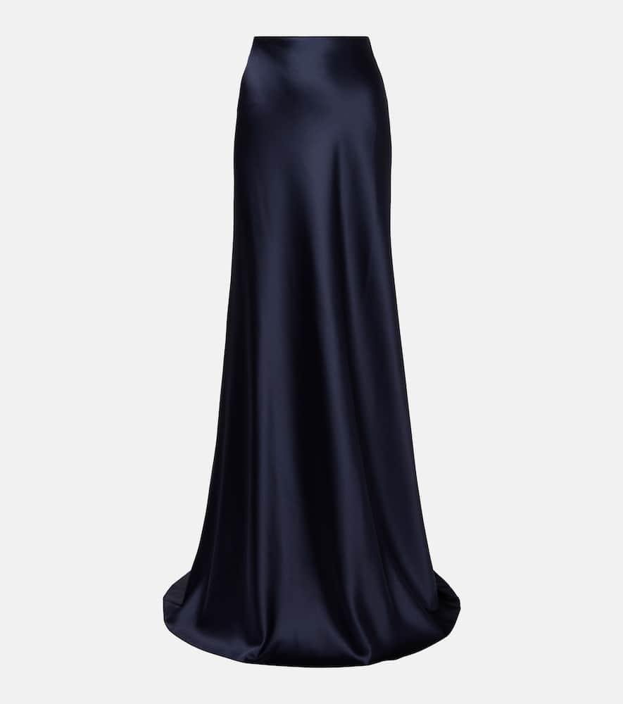 ralph lauren collection satin maxi skirt