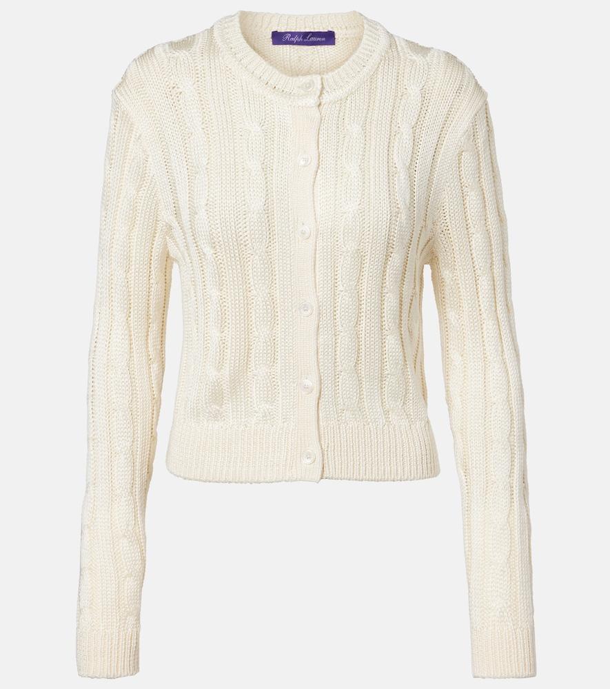 ralph lauren collection silk cardigan