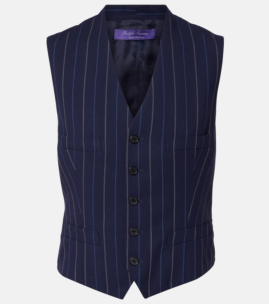 ralph lauren collection striped wool vest