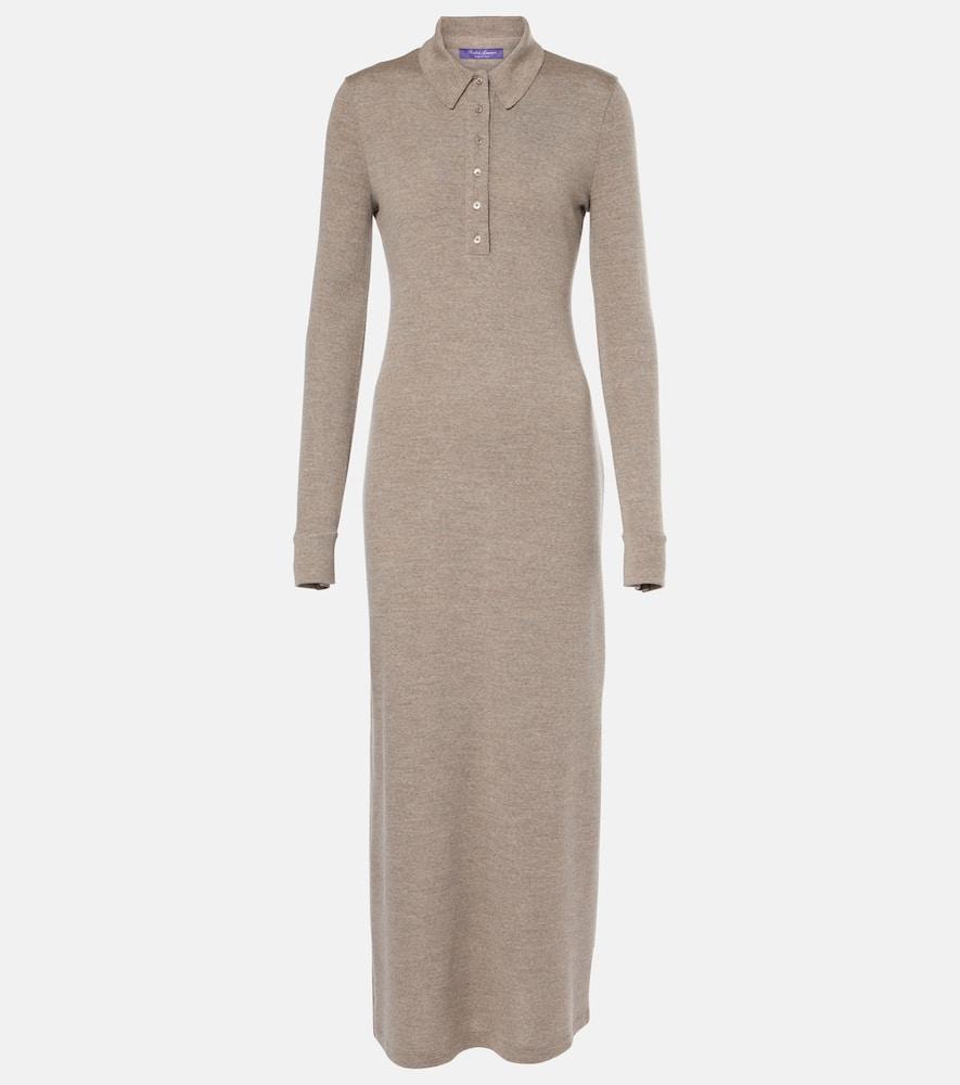 ralph lauren collection wool jersey polo dress