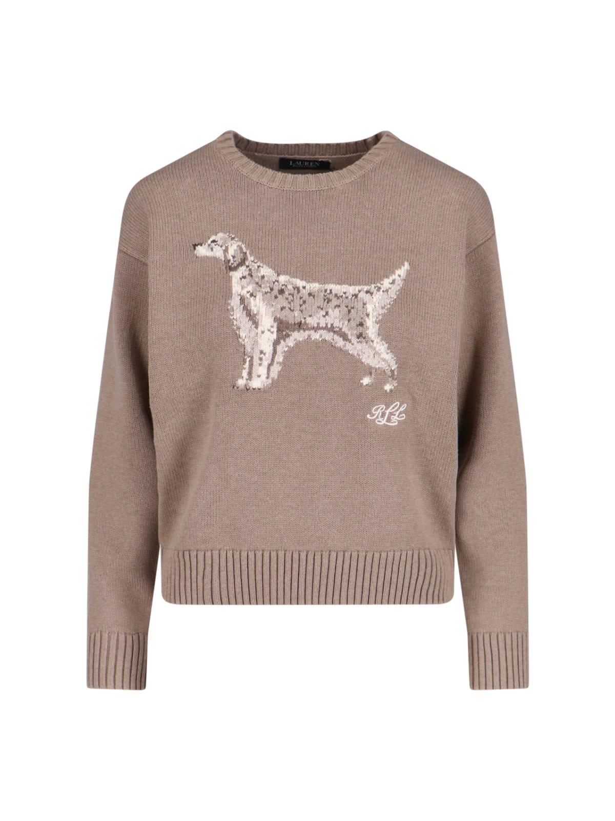 ralph lauren english setter intarised sweater