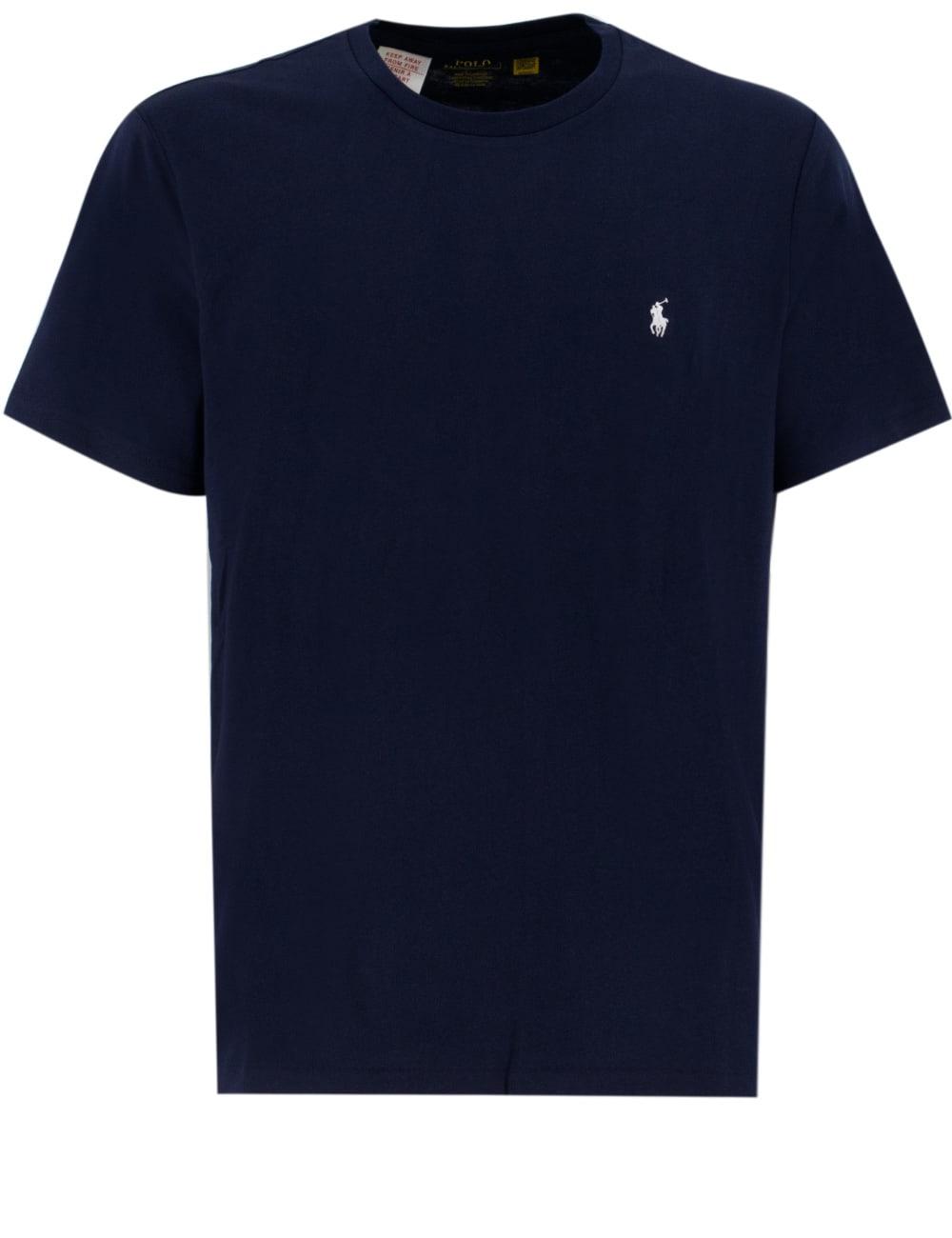ralph lauren logo embroidered crewneck t-shirt
