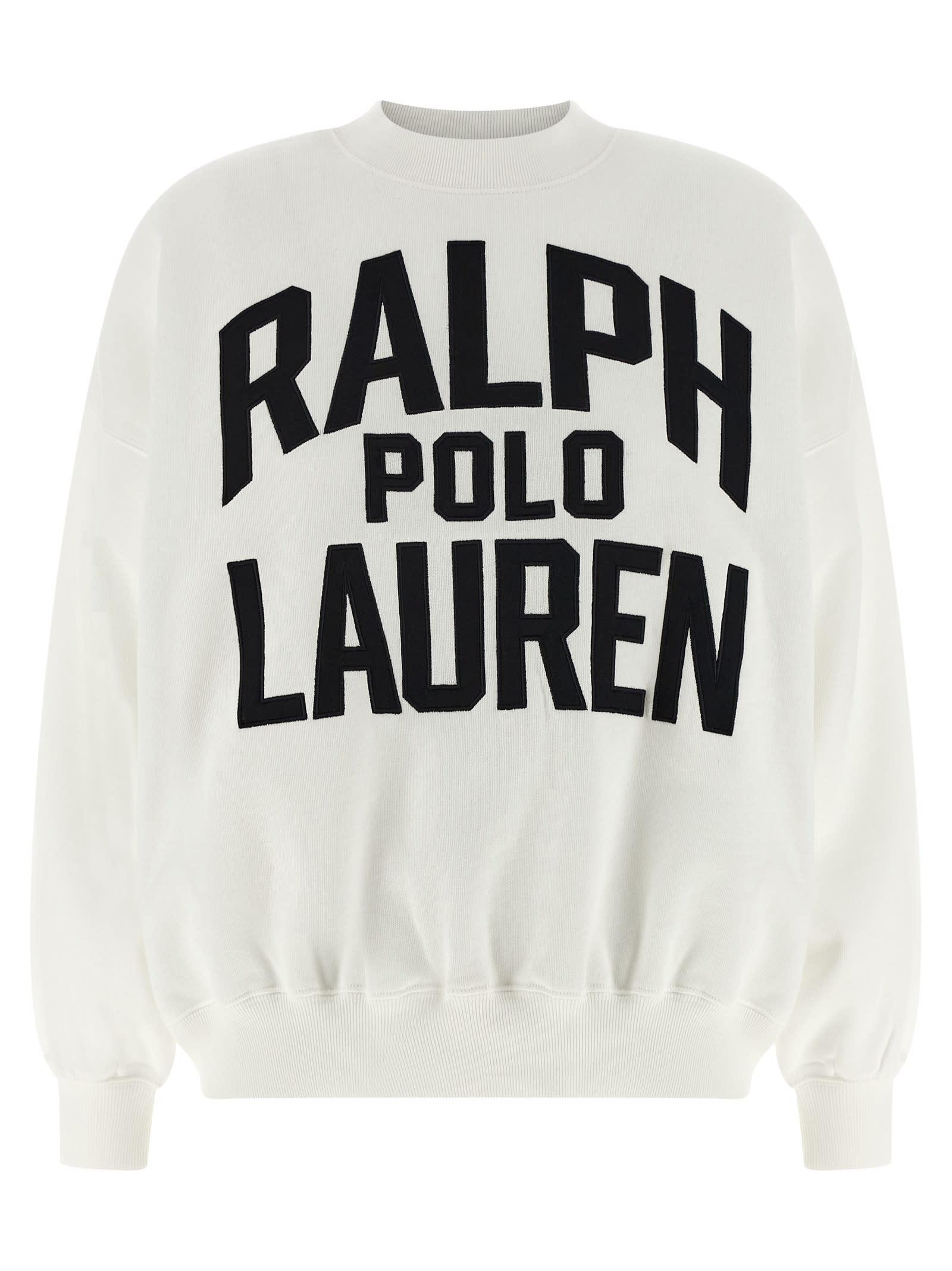 ralph lauren logo embroidery sweatshirt