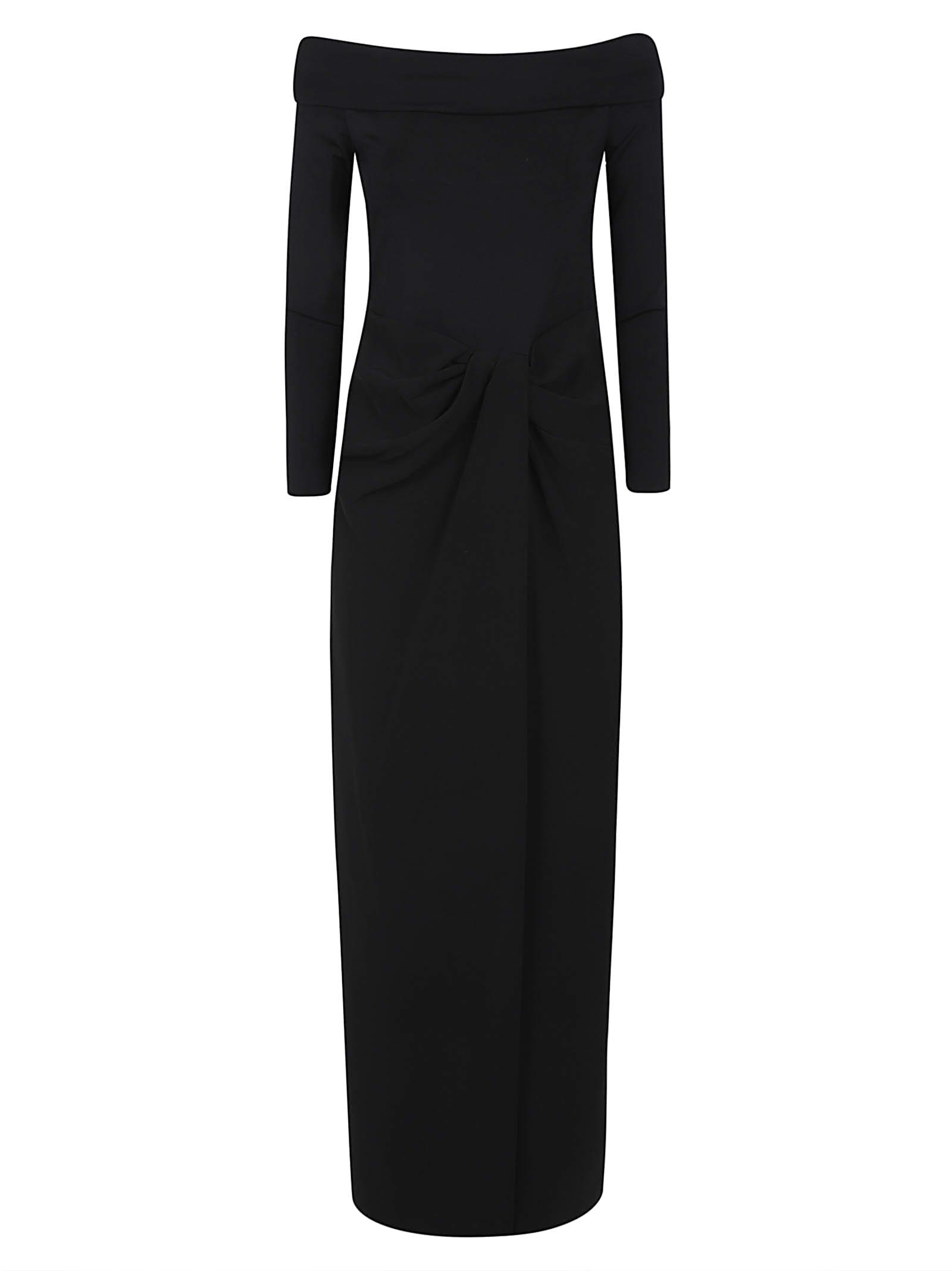 ralph lauren sakaris-long sleeve-gown
