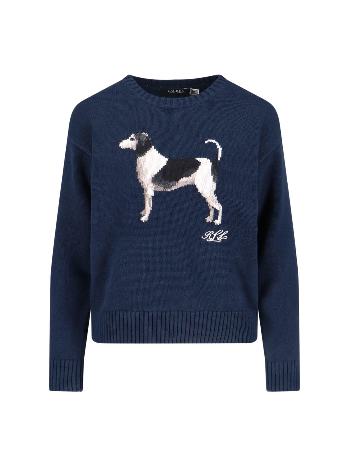 ralph lauren sweater with round neck in cotton