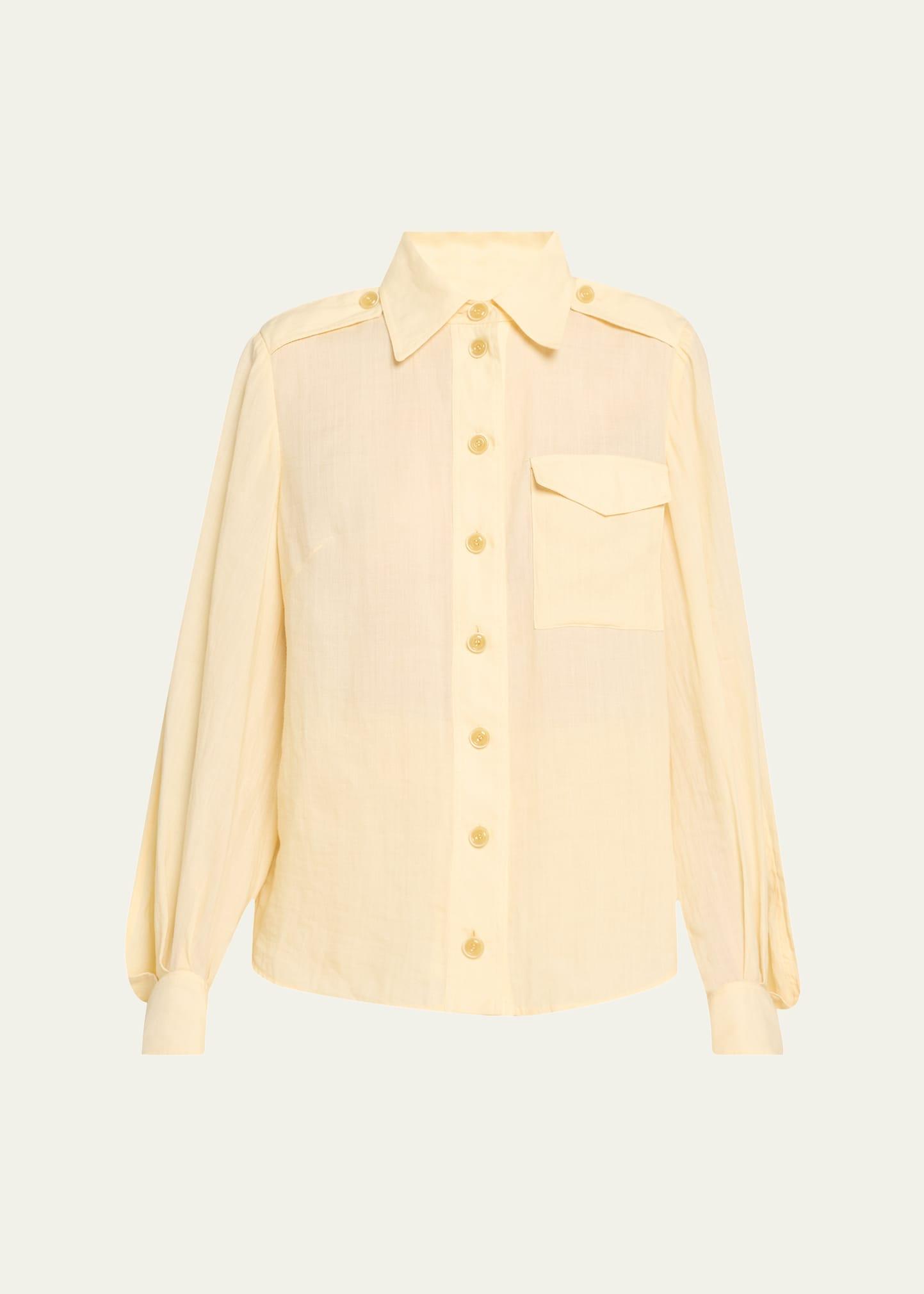 ramie utility shirt