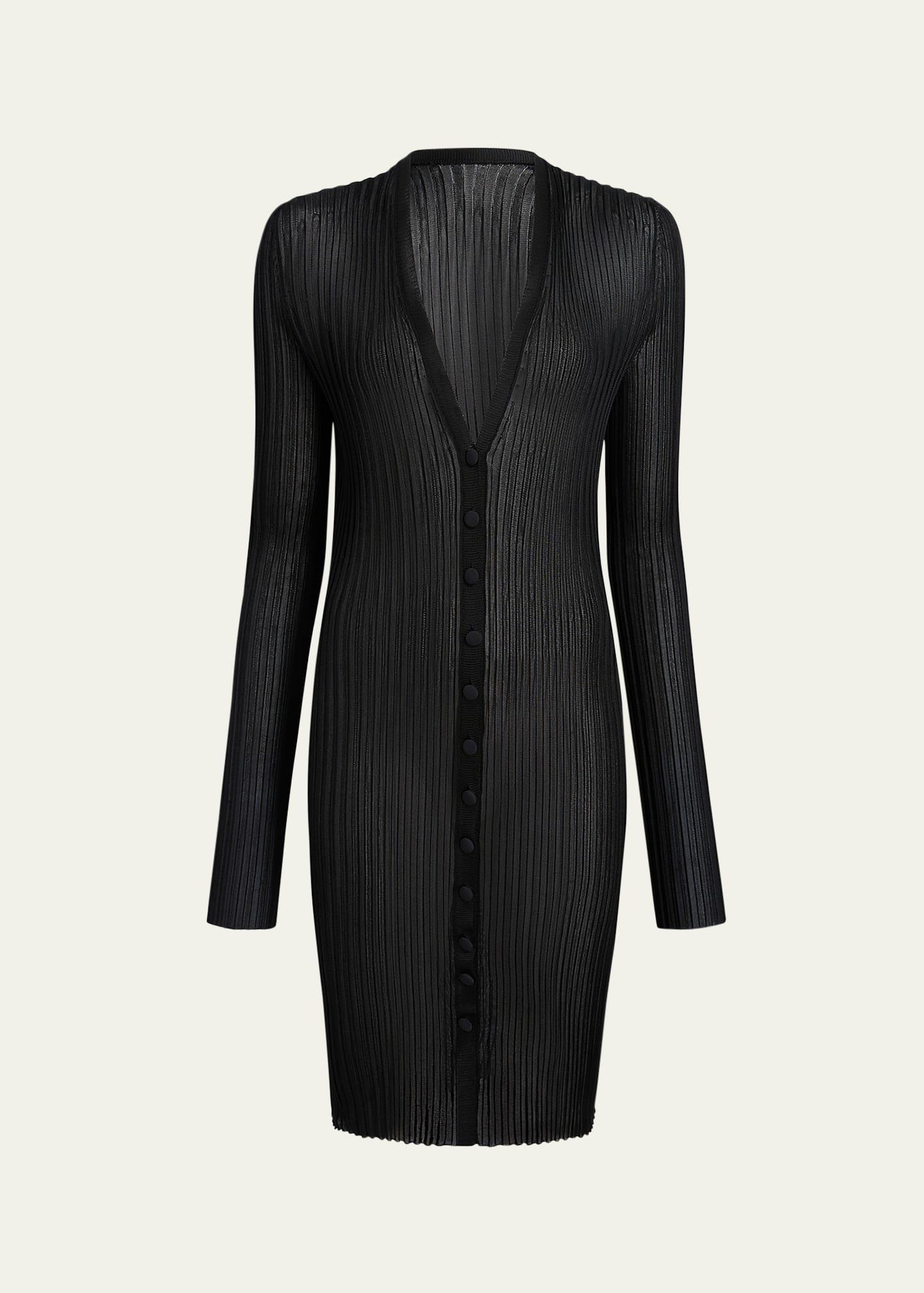 ramon wide rib v-neck long cardigan