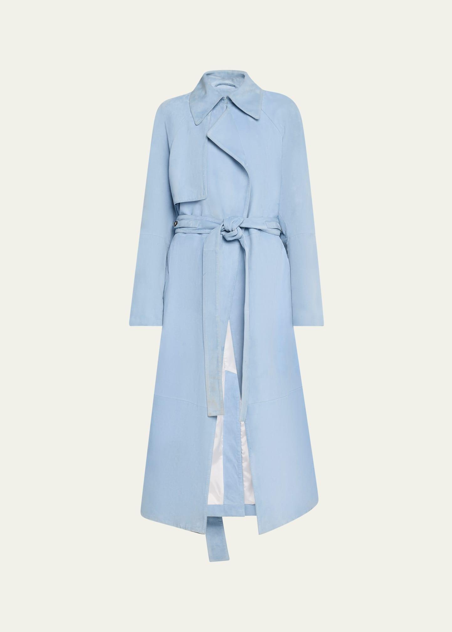 ramona suede trench coat