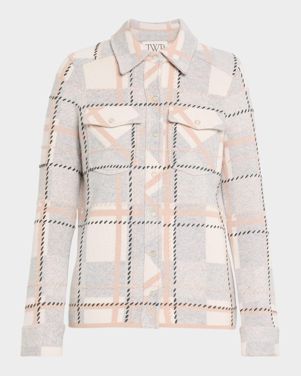 ranchers plaid cashmere cardigan