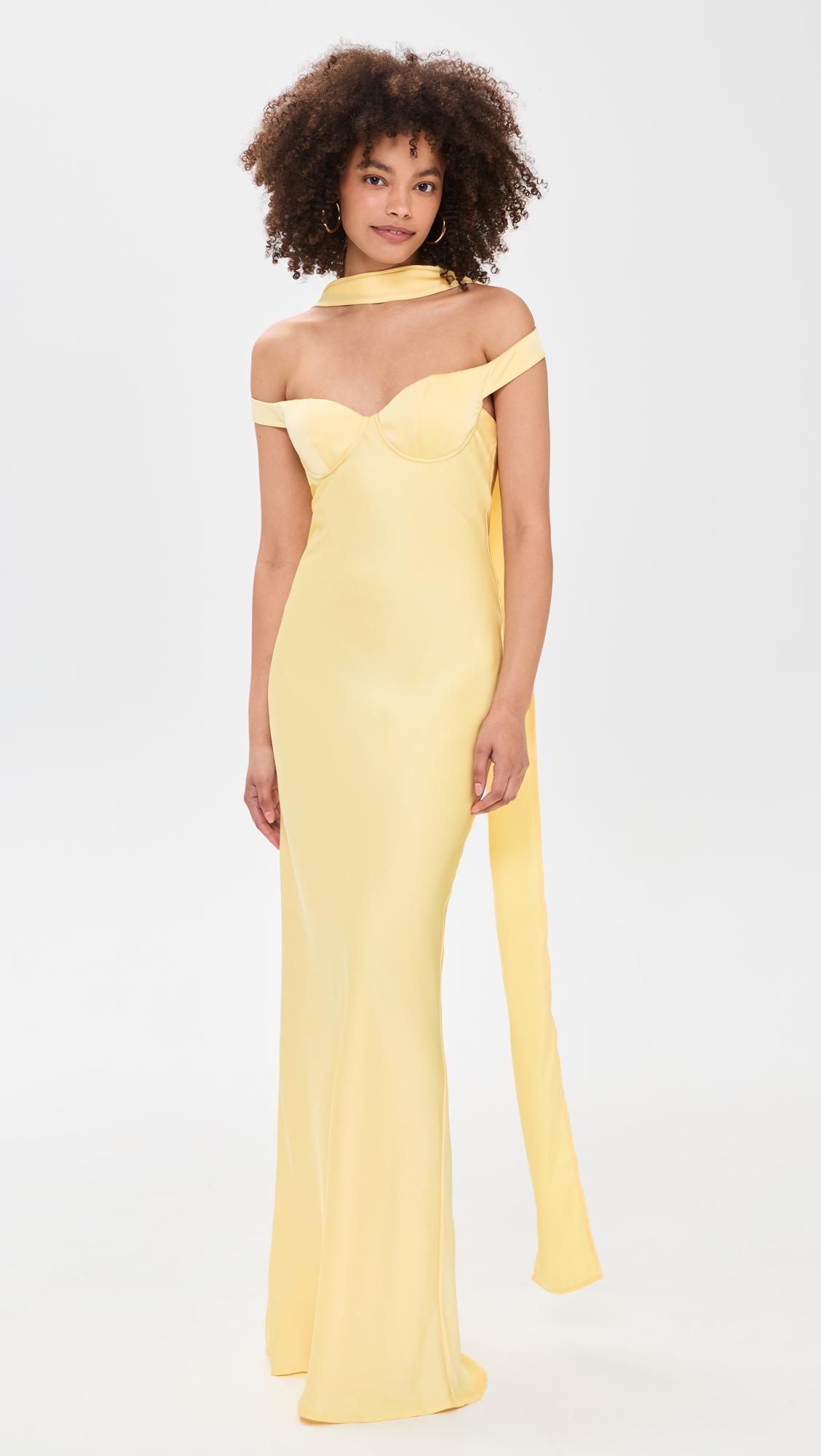 raphaella off shoulder maxi dress