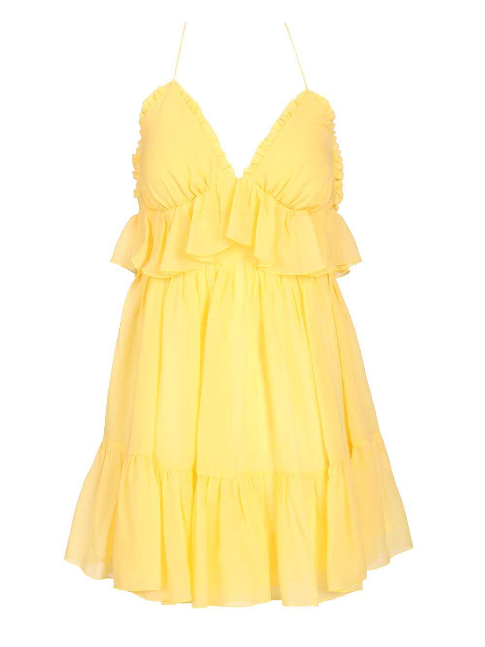 raquel diniz lory mini dress yellow - women