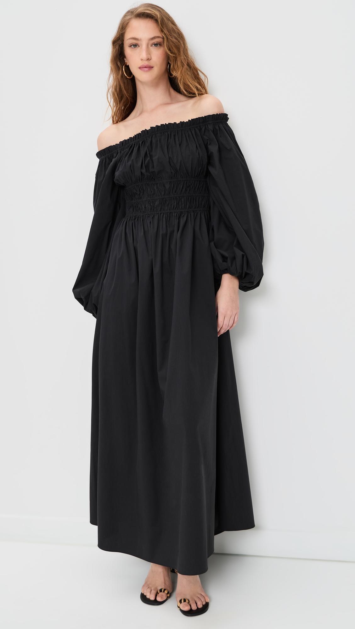 raquela off-shoulder ruffle maxi dress
