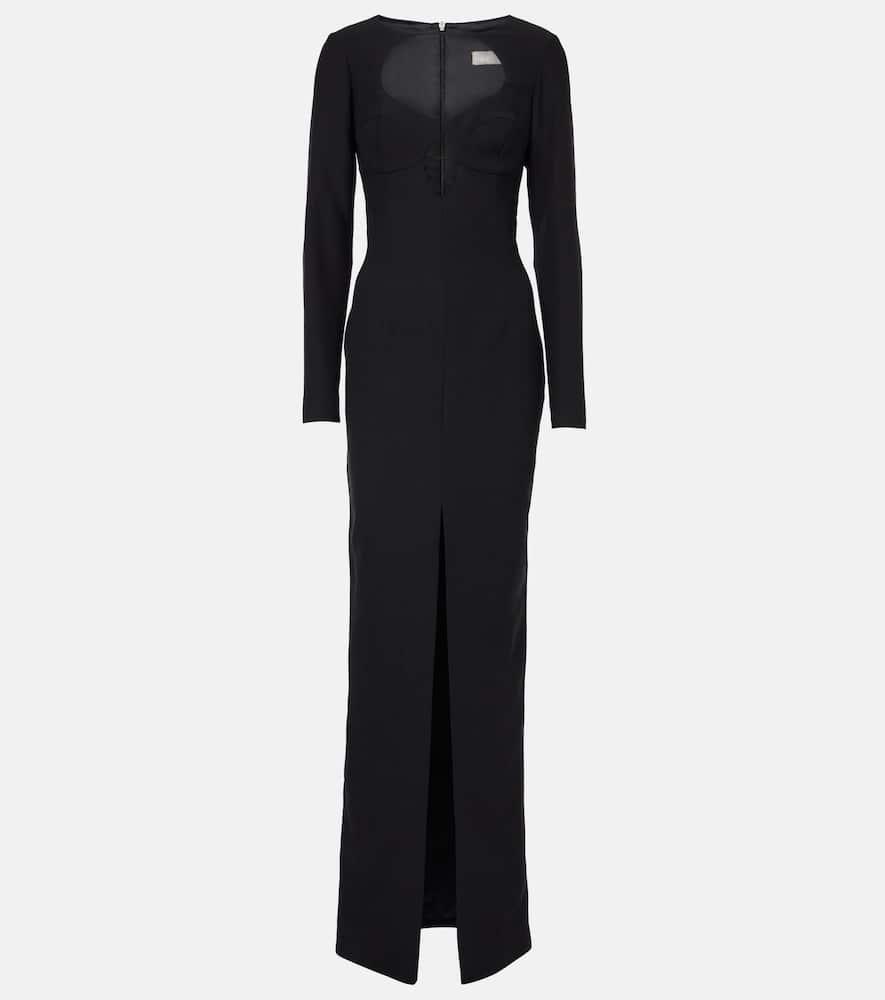 rasario cutout crêpe maxi dress