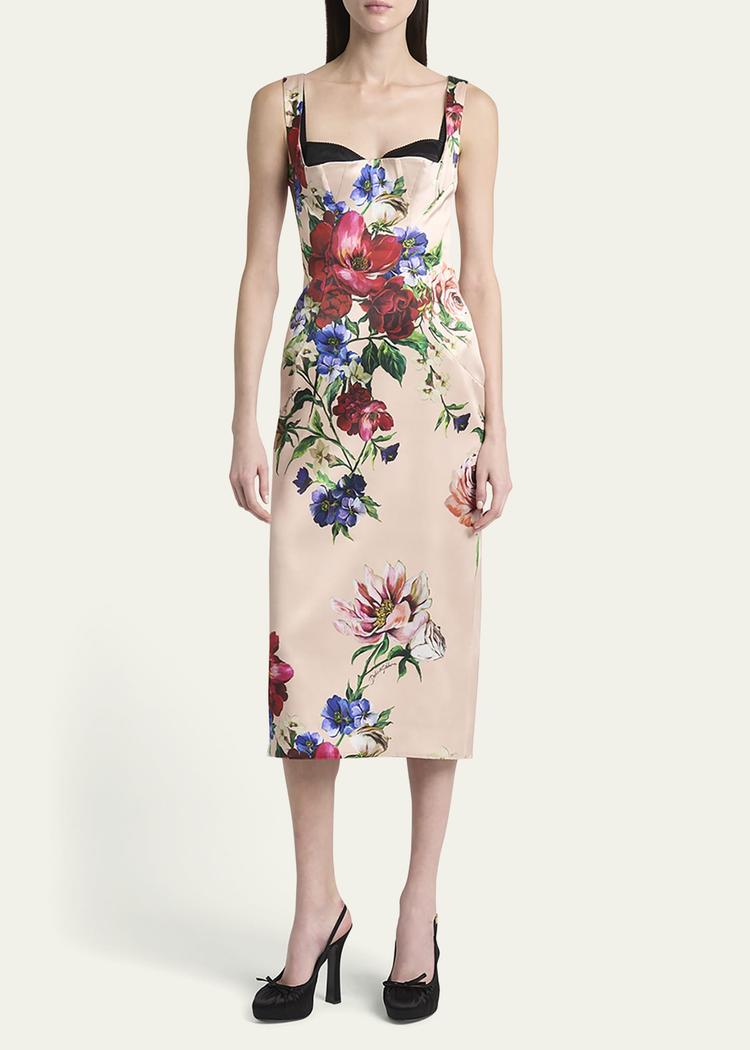 rasovi bouquet fantichi sleeveless midi dress
