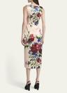 rasovi bouquet fantichi sleeveless midi dress