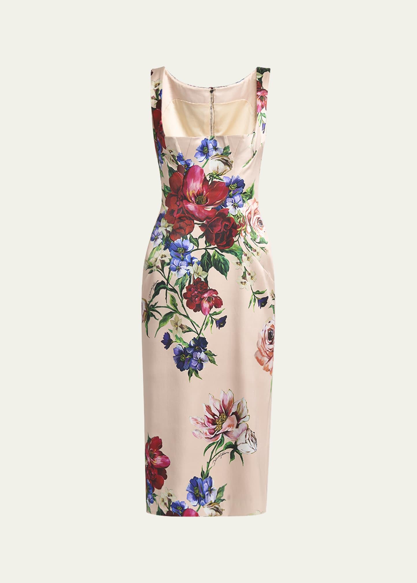rasovi bouquet fantichi sleeveless midi dress