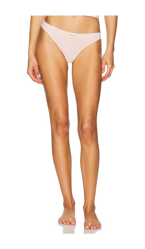 rat boi low rise thong in blush.